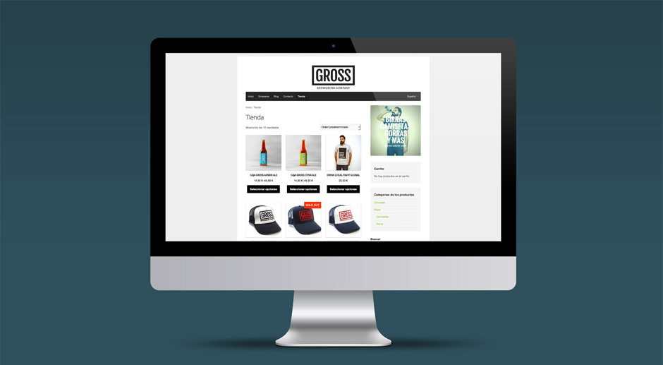 Gross: web y shop online
